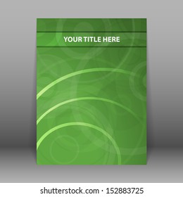 Elegant Green Abstract Flier Design