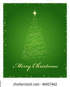 Elegant green background. Christmas background. Vector illustration.