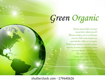 Elegant green background - vector illustration - Powered by Shutterstock - Get 15% off with code: PIKWIZARD15
