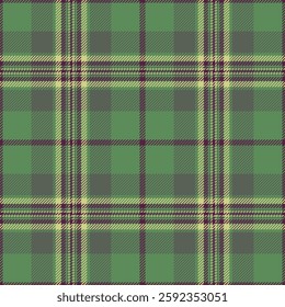Elegant green and beige plaid pattern.  Perfect for textile design, apparel, and website backgrounds.  This seamless texture offers a classic, sophisticated aesthetic with a touch of rustic charm.