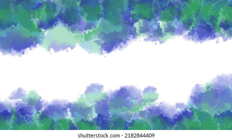 An elegant green and blue abstract shape background with ornate decorative filigree patterns and classic ornamental elements, editable vector EPS 10