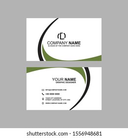 Elegant Green Business Card Design Template