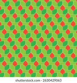 Elegant green colored Nature patterns, nature-inspired vector designs