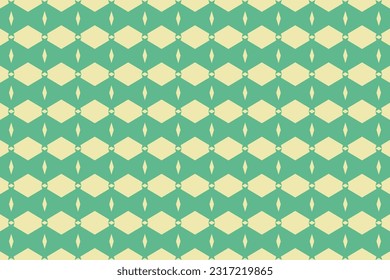 Elegant green diamond pattern vector illustration.