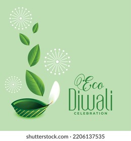 elegante eco verde diwali fondo tradicional