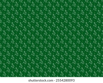 Elegant Green Floral Pattern Background, Decorative Green Botanical Wallpaper