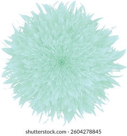 Elegant green flower vector illustration with artistic details. Perfect for graphic design, decoration, prints, and various creative projects