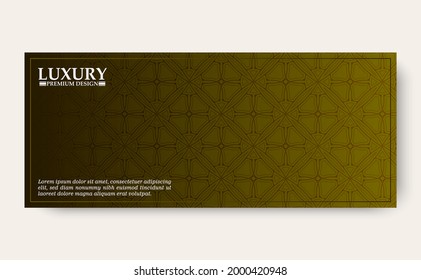 elegant green geometric pattern background