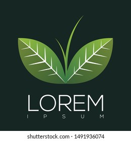 Elegant Green leaf logo Go Green Abstrak eps10