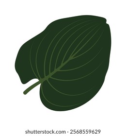 Elegant green leaf vector design suitable for nature-themed projects and organic branding