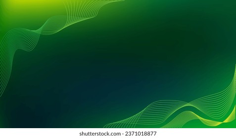 Elegant Green Lineart Soft Gradient Background Template Wallpaper