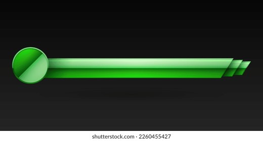 Eleganter grüner Titel-Banner mit glänzendem Effekt