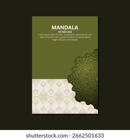 Elegantes grünes Mandala-Musterdesign