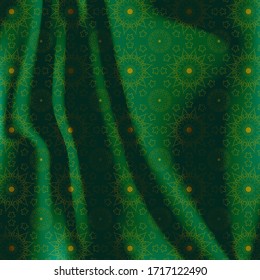 Elegant green mandala pattern design. Perfect for backgrounds and wallpaper designs. 