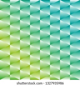 Elegant green pattern of colorful gradient triangles in pastel colors. Frame, template. Vector image. Eps 10