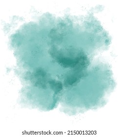 Elegant green watercolor texture design background vector