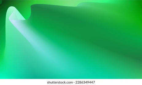 Elegante grüne Wellen abstrakter Kopienraum-Hintergrund