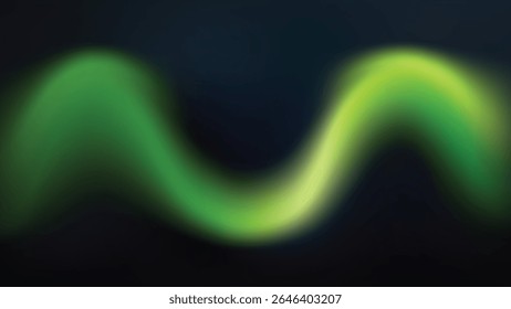 Elegant Green Wavy Gradient Background Design for Modern Digital Art and Nature-Inspired Aesthetics