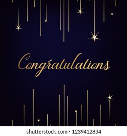 Elegant greeting card. Vector image.