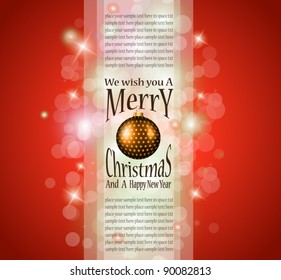 Elegante begroetingen achtergrond voor flyers of brochure voor kerst- of nieuwjaarsevenementen.