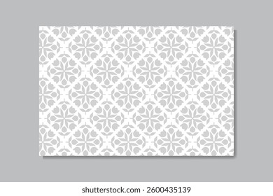 Elegant Grey Floral Seamless Pattern – Interior Design Wallpaper Tile