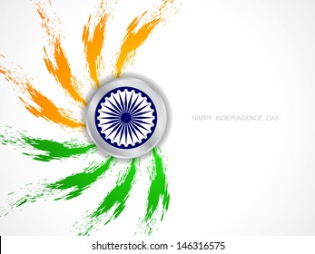 elegant grungy Indian flag theme background for independence day.