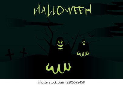 Elegant Halloween background design illustration vector