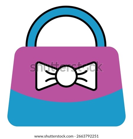 Elegant Woman’s Hand Bag Vector Icon Set