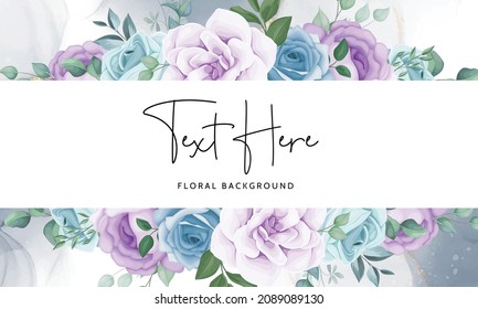 Elegant hand drawing floral background