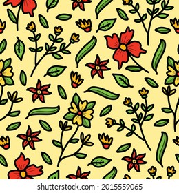 elegant hand drawn floral pattern designs for backgrounds, wallpapers, clothes, stickers and more