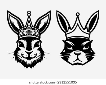 Elegant hand drawn illustration of a rabbit, symbolizing fertility, agility, and a sense of adventure, perfect for a unique logo design