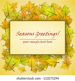 Elegant Hand Drawn Leaves Background