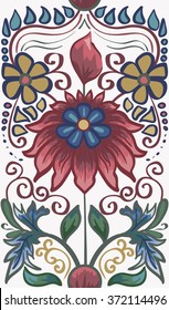 Elegant Hand Drawn vector pattern.Decorative ornament seamless pattern