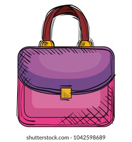 elegant handbag female icon