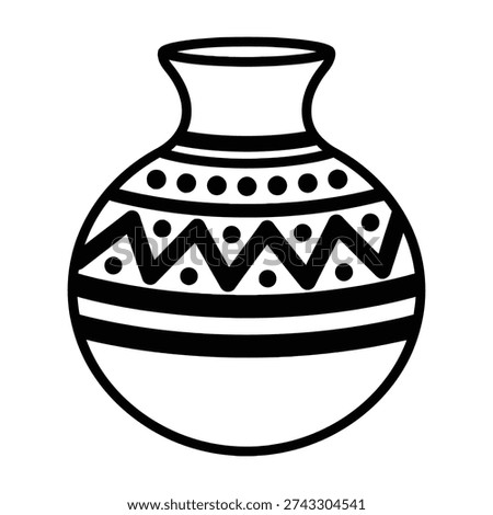 Elegant handcrafted ceramic vase with intricate geometric and dot patterns showcasing traditional artistry for home decor inspiration