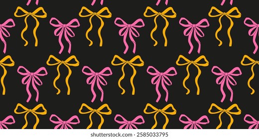 Elegant hand-drawn bow design suitable for various creative projects and events