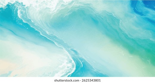 Elegant hand-painted sea-inspired texture in soft blue and green watercolor tones. Perfect for minimalist and natural-themed creative projects.
