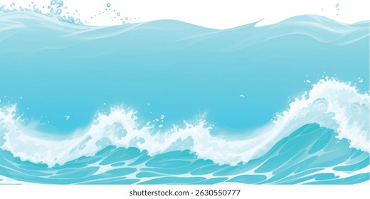 Elegant hand-painted sea-inspired texture in soft blue and green watercolor tones. Perfect for minimalist and natural-themed creative projects.

