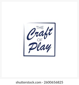 Elegant Handwritten Logo Design for The Craft of Play
