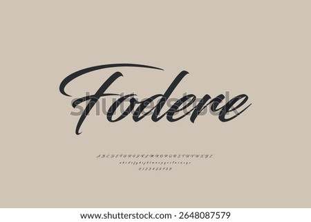 Elegant Handwritten Script Font for Luxury Branding and Wedding Invitations
