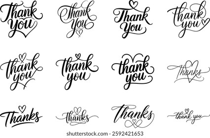 Elegant Handwritten Thank You Fonts for Cards and Gifts