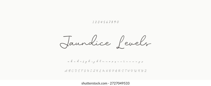 Elegante guion de bienvenida escrito a mano en negro sobre fondo blanco