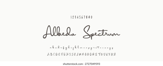 Elegante guion de bienvenida escrito a mano en negro sobre fondo blanco