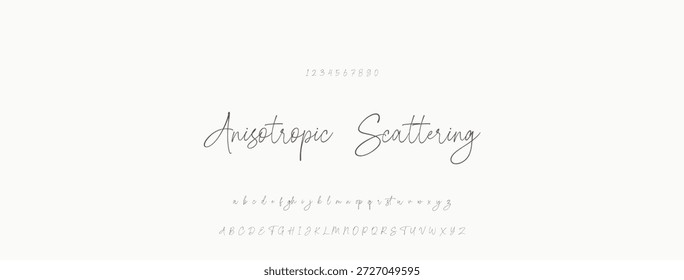 Elegante guion de bienvenida escrito a mano en negro sobre fondo blanco