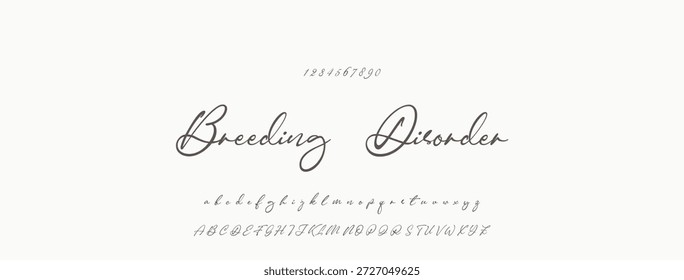Elegante guion de bienvenida escrito a mano en negro sobre fondo blanco