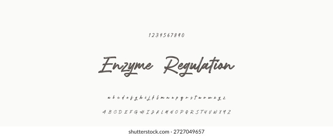Elegante guion de bienvenida escrito a mano en negro sobre fondo blanco