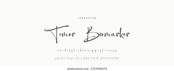 Elegante guion de bienvenida escrito a mano en negro sobre fondo blanco
