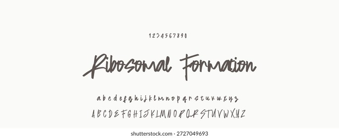 Elegante guion de bienvenida escrito a mano en negro sobre fondo blanco