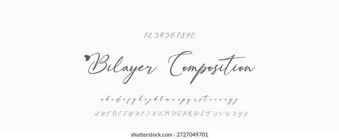 Elegante guion de bienvenida escrito a mano en negro sobre fondo blanco