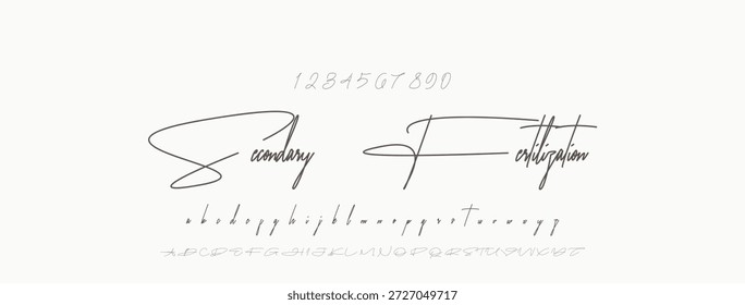 Elegante guion de bienvenida escrito a mano en negro sobre fondo blanco